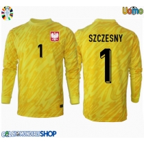 Maglie da calcio Polonia Wojciech Szczesny #1 Portiere Prima Maglia Europei 2024 Manica Lunga